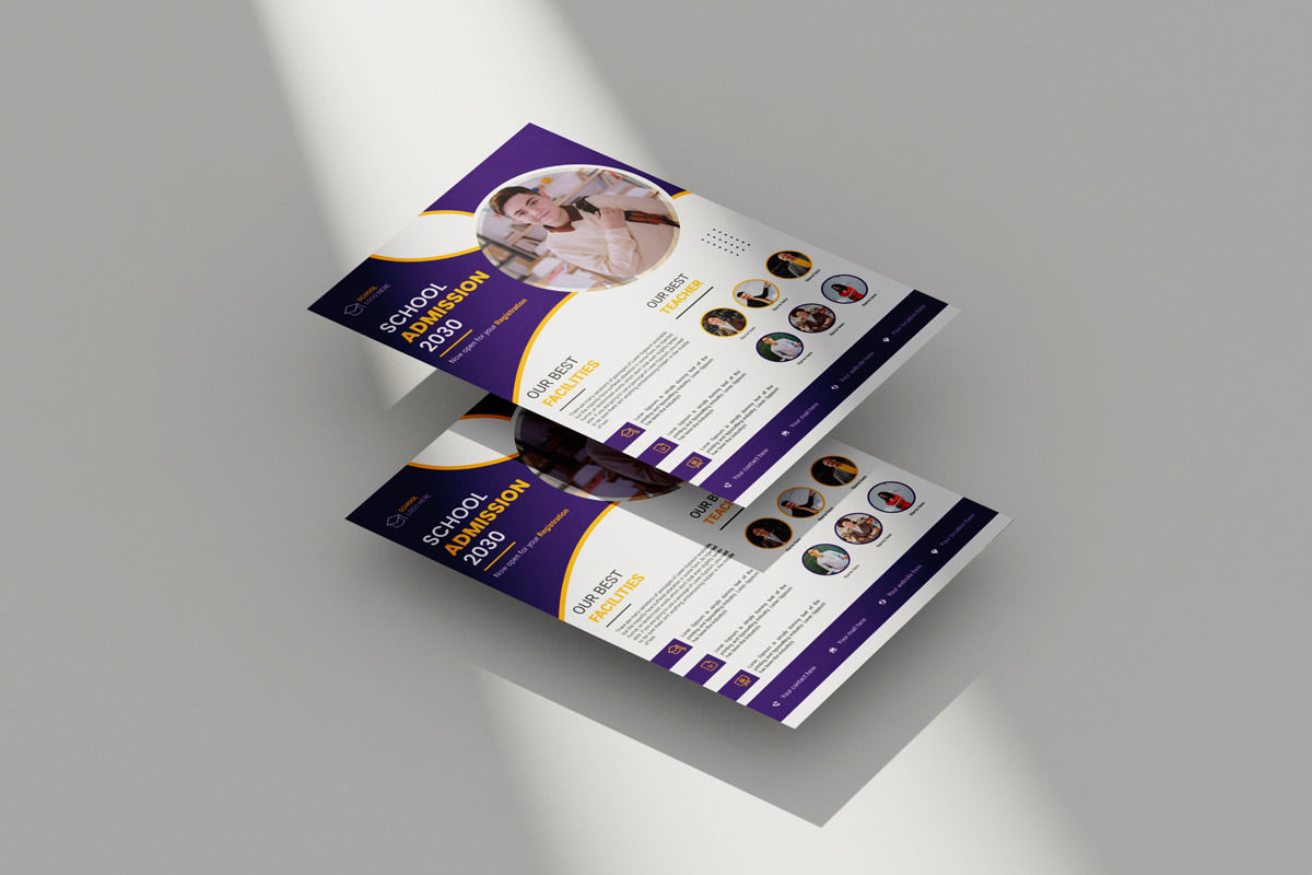 Education Admission Flyer Design Template | Flyer | Design Hunt ...