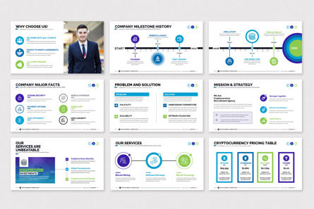 Cryptocurrency PowerPoint Presentation Template, Slide 3, 12373, Business — PoweredTemplate.com