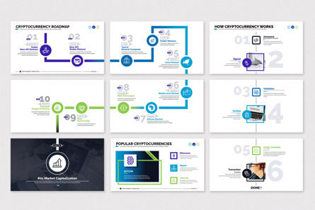 Cryptocurrency PowerPoint Presentation Template, Diapositiva 5, 12373, Negocios — PoweredTemplate.com