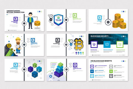 Cryptocurrency PowerPoint Presentation Template, Slide 7, 12373, Lavoro — PoweredTemplate.com