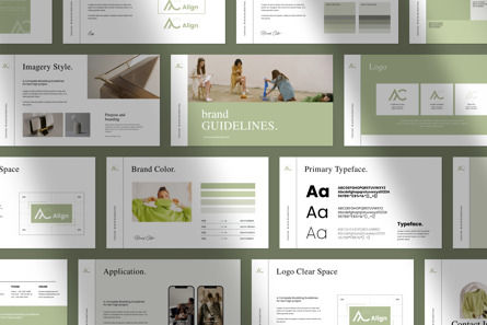 Brand Guidelines Template, PowerPoint-Vorlage, 12378, Business — PoweredTemplate.com