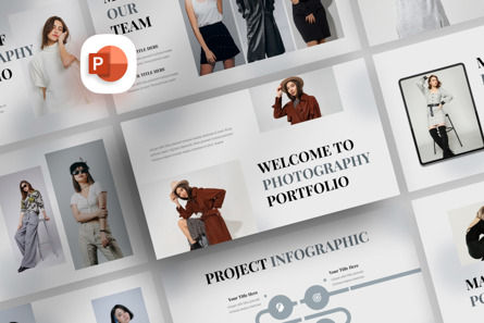 Minimalist Photography Portfolio - PowerPoint Template, Modele PowerPoint, 12380, Business — PoweredTemplate.com
