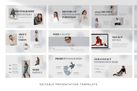 Minimalist Photography Portfolio - PowerPoint Template, Diapositive 3, 12380, Business — PoweredTemplate.com
