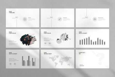 Minimal Presentation PowerPoint Template, Diapositiva 7, 12384, Modelos de negocios — PoweredTemplate.com