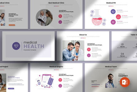 Medical Presentation PowerPoint Template, Modelo do PowerPoint, 12385, Médico — PoweredTemplate.com