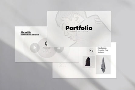 Minimal Portfolio PowerPoint Template, Diapositiva 2, 12386, Modelos de negocios — PoweredTemplate.com