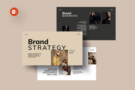 Brand Strategy PowerPoint Template, PowerPoint Template, 12387, Art & Entertainment — PoweredTemplate.com