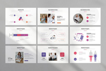 Medical Presentation Google Slides Template, Diapositiva 6, 12389, Médico — PoweredTemplate.com