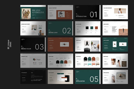 Brand Guideline Presentation, Diapositive 10, 12391, Business — PoweredTemplate.com