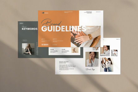 Brand Guidelines PowerPoint Template, スライド 2, 12394, ビジネスモデル — PoweredTemplate.com