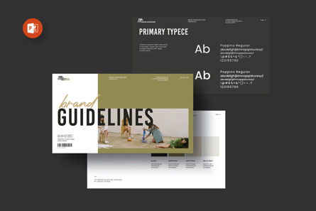 Brand Guidelines PowerPoint Template, PowerPoint Template, 12397, Business Models — PoweredTemplate.com