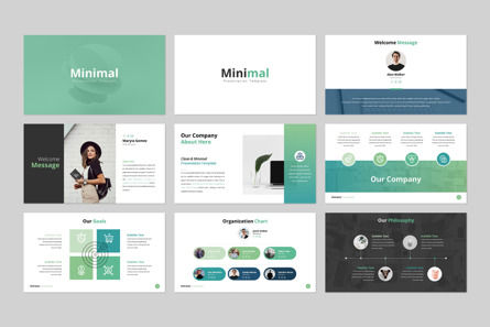 Minimal - Presentation Template, 슬라이드 2, 12400, 비즈니스 — PoweredTemplate.com