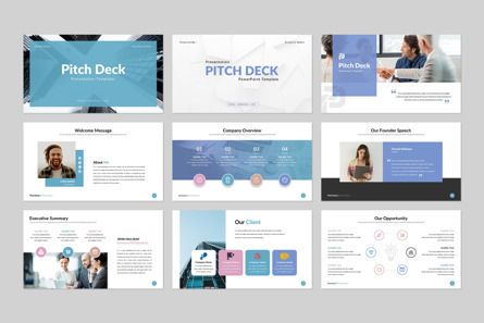 Pitch Deck Presentation Template, Slide 2, 12401, Business — PoweredTemplate.com