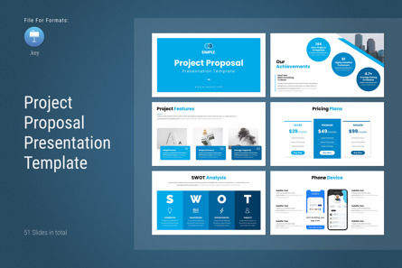 Project Proposal Presentation Template, Keynote Template, 12404, Business — PoweredTemplate.com