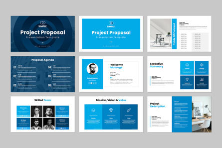Project Proposal Presentation Template, Slide 2, 12404, Bisnis — PoweredTemplate.com