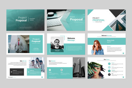 Project Proposal Presentation Template, Diapositive 2, 12409, Business — PoweredTemplate.com
