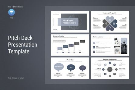 Pitch Deck Presentation Template, Modele Keynote, 12412, Business — PoweredTemplate.com