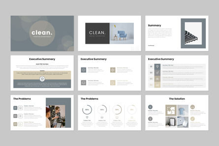 Clean - Presentation Template, Deslizar 5, 12415, Negócios — PoweredTemplate.com
