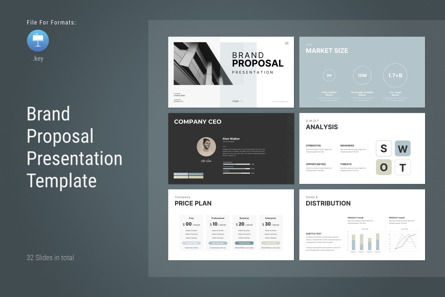 Brand Proposal Presentation Template, Modele Keynote, 12416, Business — PoweredTemplate.com