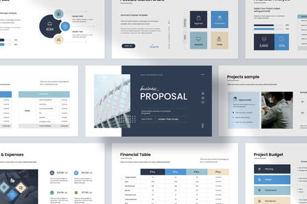 Business Proposal PowerPoint Template, PowerPoint Template, 12421, Business — PoweredTemplate.com
