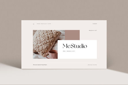 Me Studio Media Kit Template, Slide 2, 12431, Business — PoweredTemplate.com