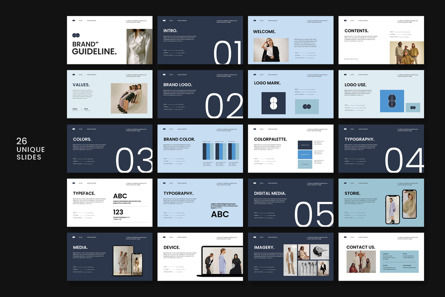 Brand Guideline Presentation Template, Diapositive 5, 12436, Business — PoweredTemplate.com