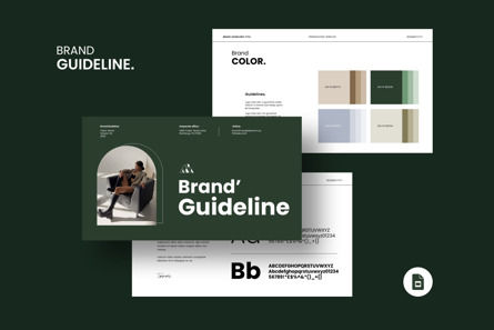 Brand Guideline Presentation Template, Theme Google Slides, 12440, Business — PoweredTemplate.com