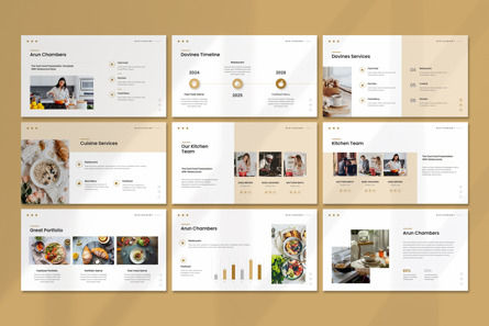 Dovines-Restaurant Google Slide Template, Deslizar 3, 12456, Negócios — PoweredTemplate.com
