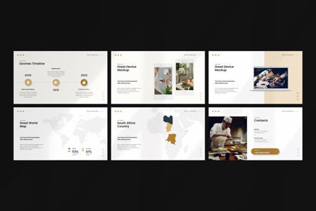 Dovines-Restaurant Google Slide Template, スライド 4, 12456, ビジネス — PoweredTemplate.com