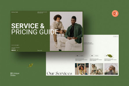 Services Pricing Guide Presentation, Plantilla de PowerPoint, 12465, Modelos de negocios — PoweredTemplate.com