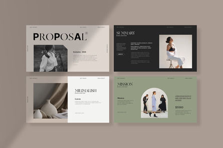 Brand Proposal Presentation, Deslizar 4, 12466, Negócios — PoweredTemplate.com