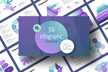 Infographic - PowerPoint Template, Modello PowerPoint, 12468, Lavoro — PoweredTemplate.com