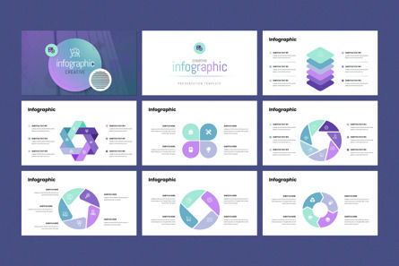 Infographic - PowerPoint Template, Deslizar 2, 12468, Negócios — PoweredTemplate.com