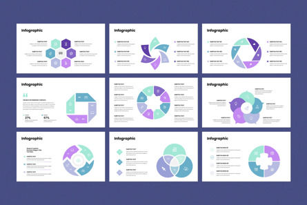 Infographic - PowerPoint Template, Deslizar 3, 12468, Negócios — PoweredTemplate.com