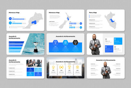 Multipurpose Business Presentation PowerPoint Template, Diapositiva 50, 12479, Negocios — PoweredTemplate.com