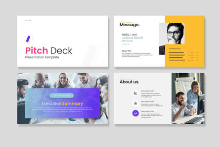 Business Pitch Deck PowerPoint Template, Deslizar 5, 12481, Negócios — PoweredTemplate.com