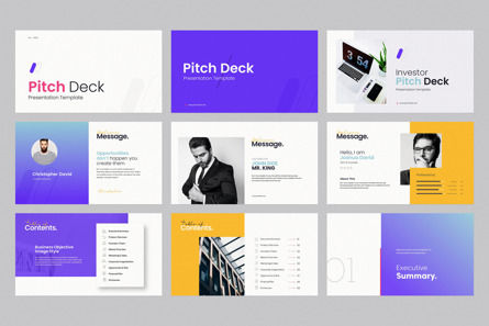 Business Pitch Deck PowerPoint Template, スライド 7, 12481, ビジネス — PoweredTemplate.com