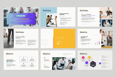 Business Pitch Deck PowerPoint Template, Diapositiva 8, 12481, Negocios — PoweredTemplate.com