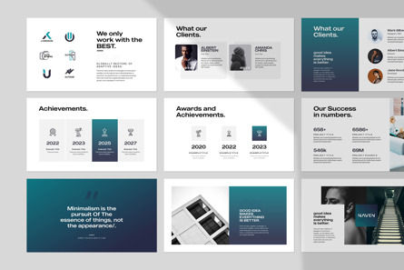 Naven Minimal PowerPoint Template, Slide 10, 12486, Bisnis — PoweredTemplate.com