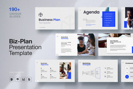 Business Plan Google Slide Template, Google Slides Theme, 12487, Business — PoweredTemplate.com
