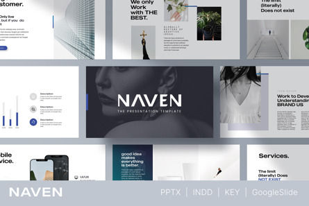 Naven Minimal Keynote Template, 苹果主题演讲模板, 12488, 商业 — PoweredTemplate.com