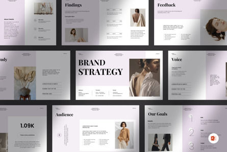 Brand Strategy Presentation Template, Modele PowerPoint, 12490, Business — PoweredTemplate.com