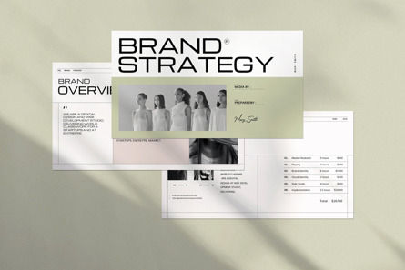 Brand Strategy Google Slides Template, Dia 2, 12493, Business Concepten — PoweredTemplate.com