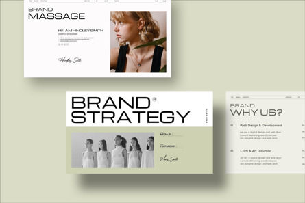 Brand Strategy Google Slides Template, Dia 3, 12493, Business Concepten — PoweredTemplate.com