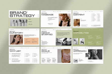Brand Strategy Google Slides Template, Dia 5, 12493, Business Concepten — PoweredTemplate.com
