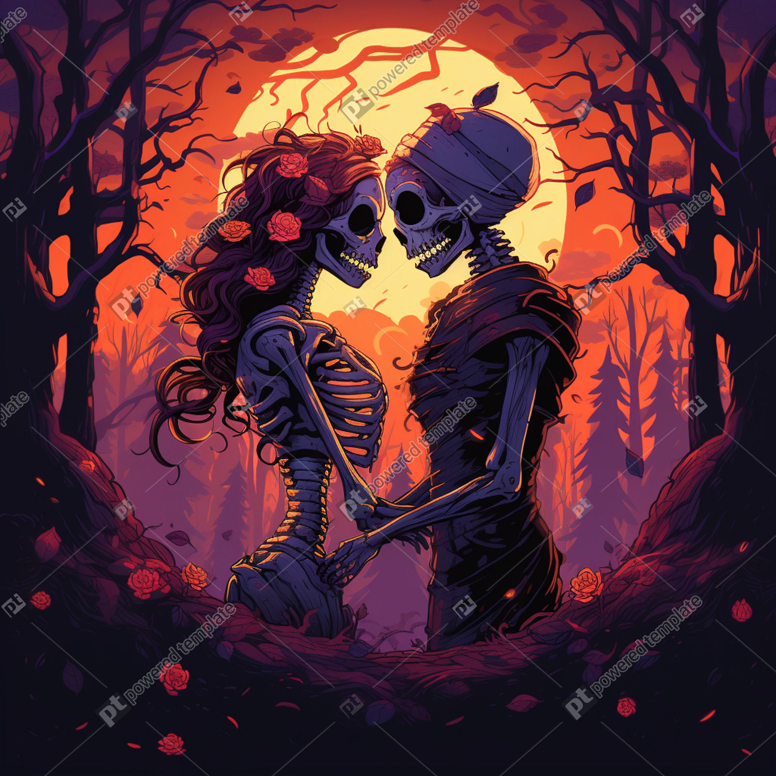 Haunting Love In A Stardew Valley Inspired Forest Free AI Image   Sp Slide H 1 