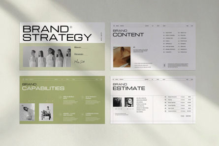Brand Strategy PowerPoint Template, Diapositive 4, 12496, Concepts commerciaux — PoweredTemplate.com