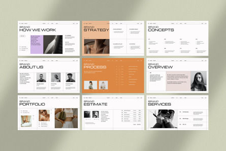 Brand Strategy PowerPoint Template, Diapositive 6, 12496, Concepts commerciaux — PoweredTemplate.com