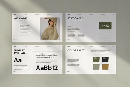 Brand Guidelines PowerPoint Template, Diapositive 4, 12497, Concepts commerciaux — PoweredTemplate.com