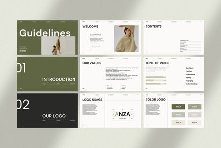 Brand Guidelines PowerPoint Template, Slide 5, 12497, Business Concepts — PoweredTemplate.com